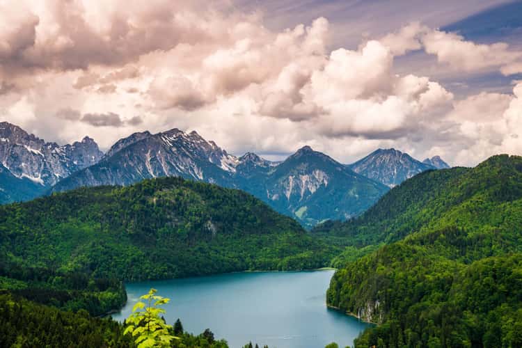 View of Lake Alpsee