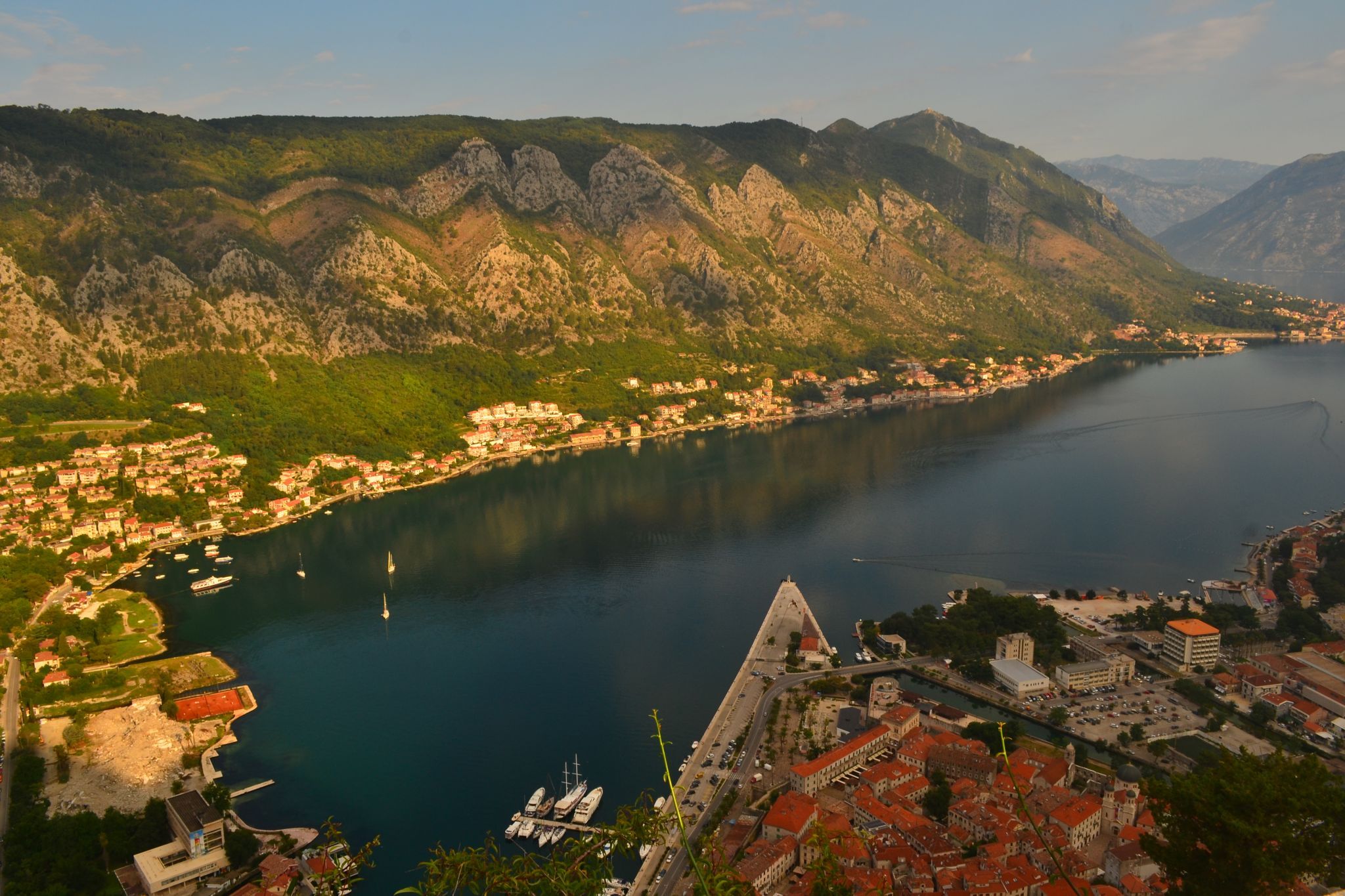 View over the Bay of Kotor, Montenegro