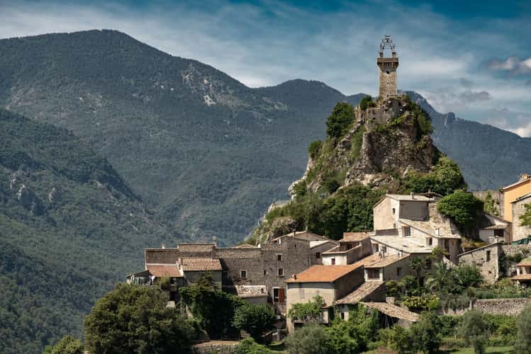 View towards Sigale after thunderstorm clearing
