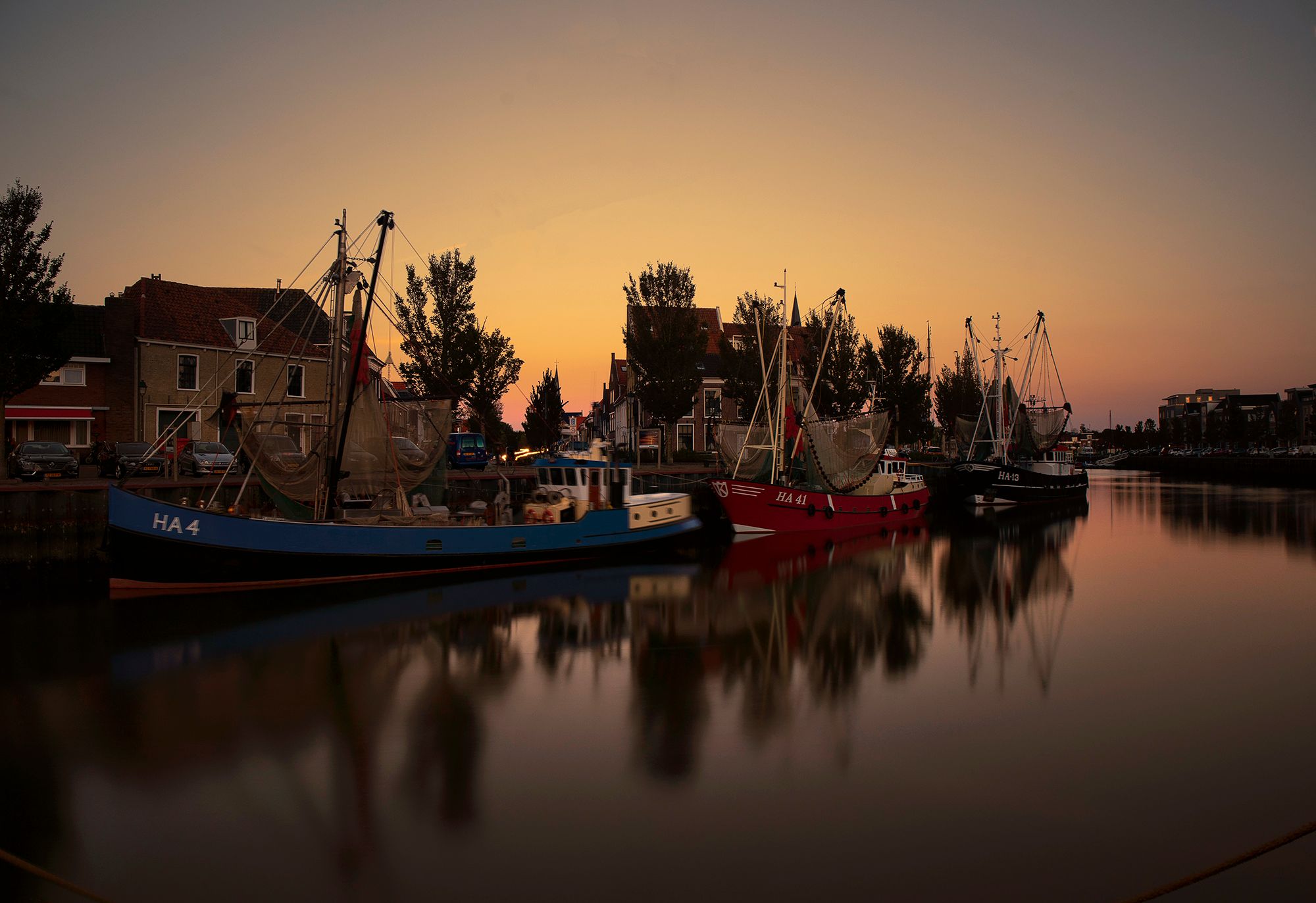 Zuiderhaven in Harlingen, Netherlands
