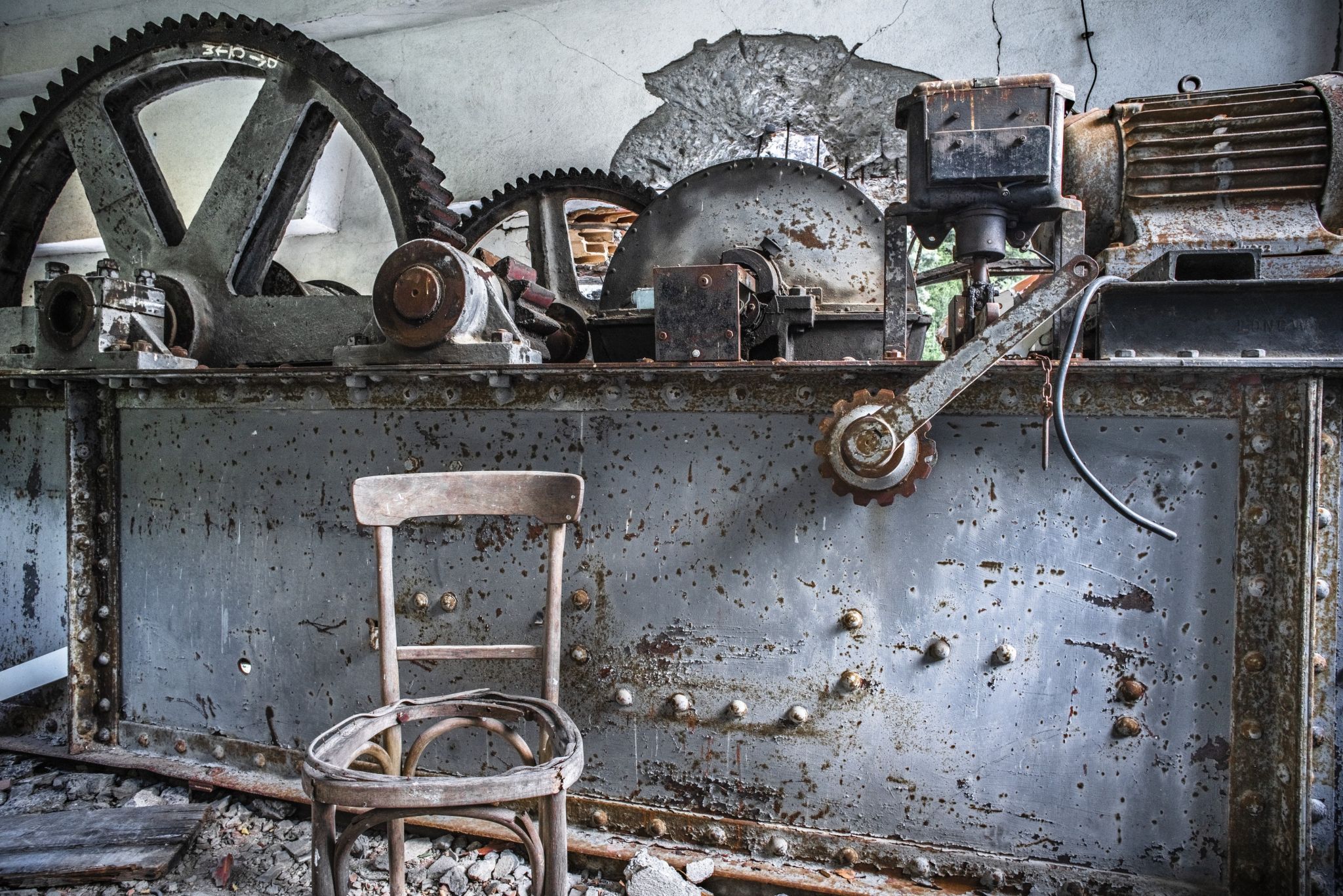 Abandoned water works in the Tinée valley, France