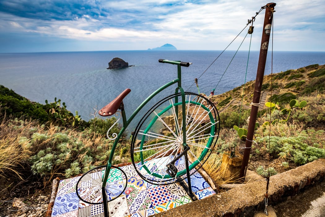 Area balneare Pollara bike transport Salina, Italy