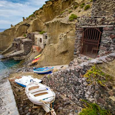 Balneare Pollara boats and storage Salina, Italy