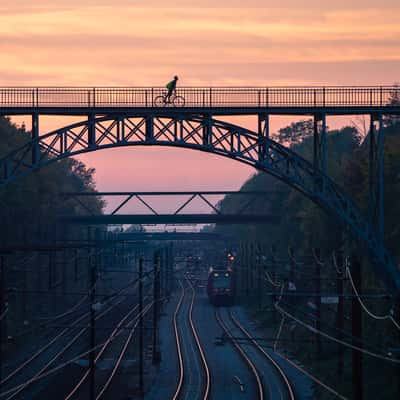 Carlsberg cycel bridge, Copenhagen, Denmark