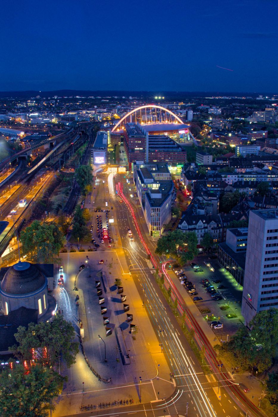 View from Triangle Tower in Cologne, Germany