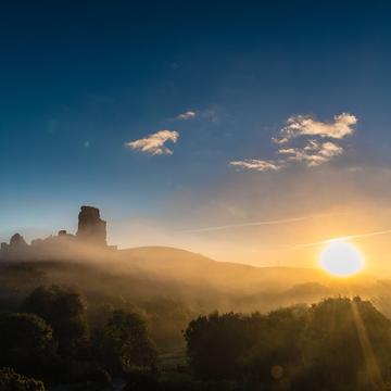 Corfe Castle Sunrise, United Kingdom