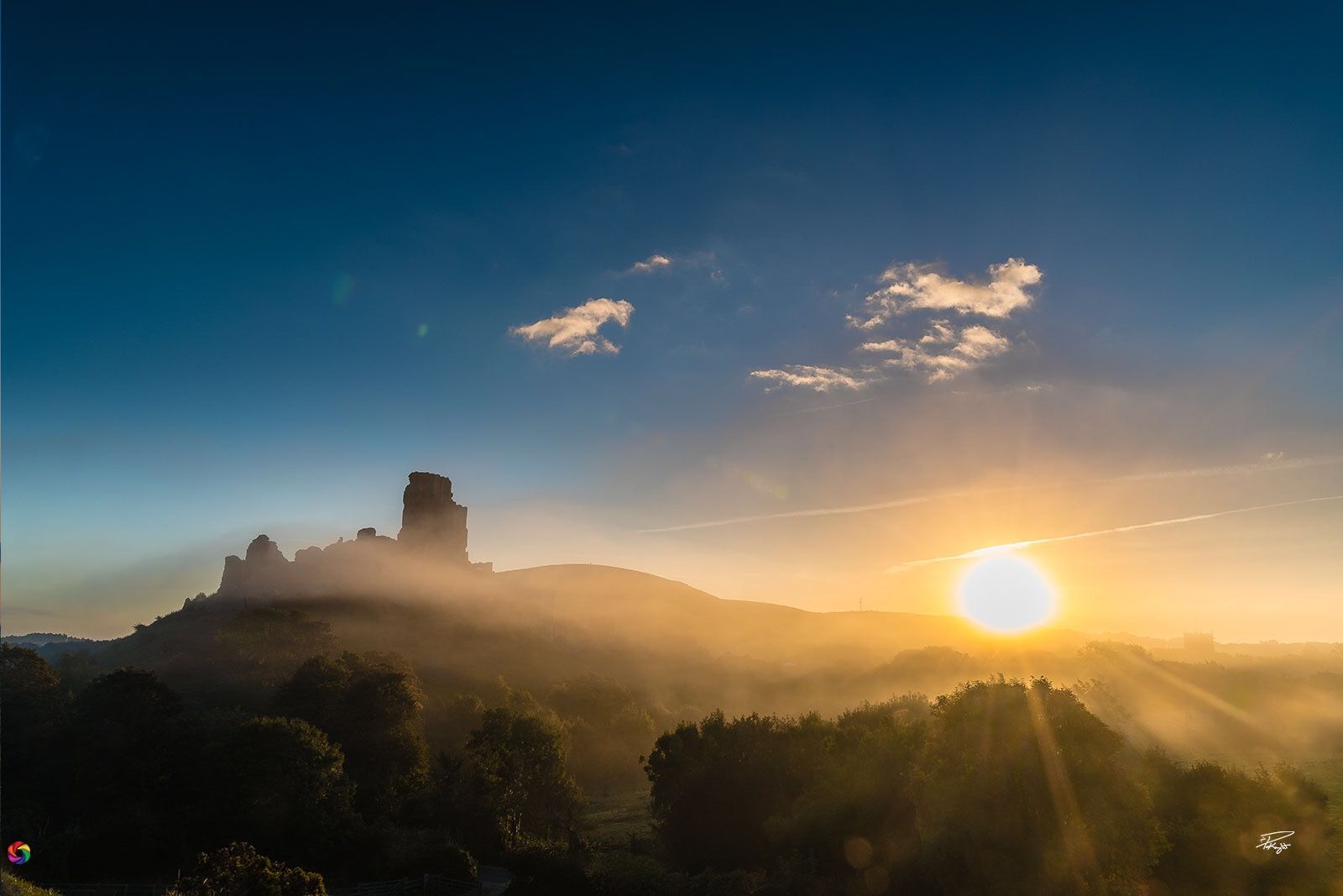 Corfe Castle Sunrise, United Kingdom