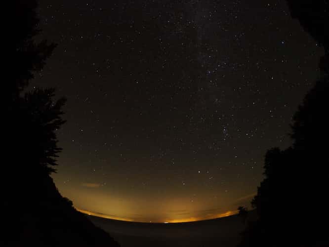 Dark Sky near 'Møn`s Klint'