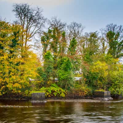 Donegal Castle river and bridge, Ireland