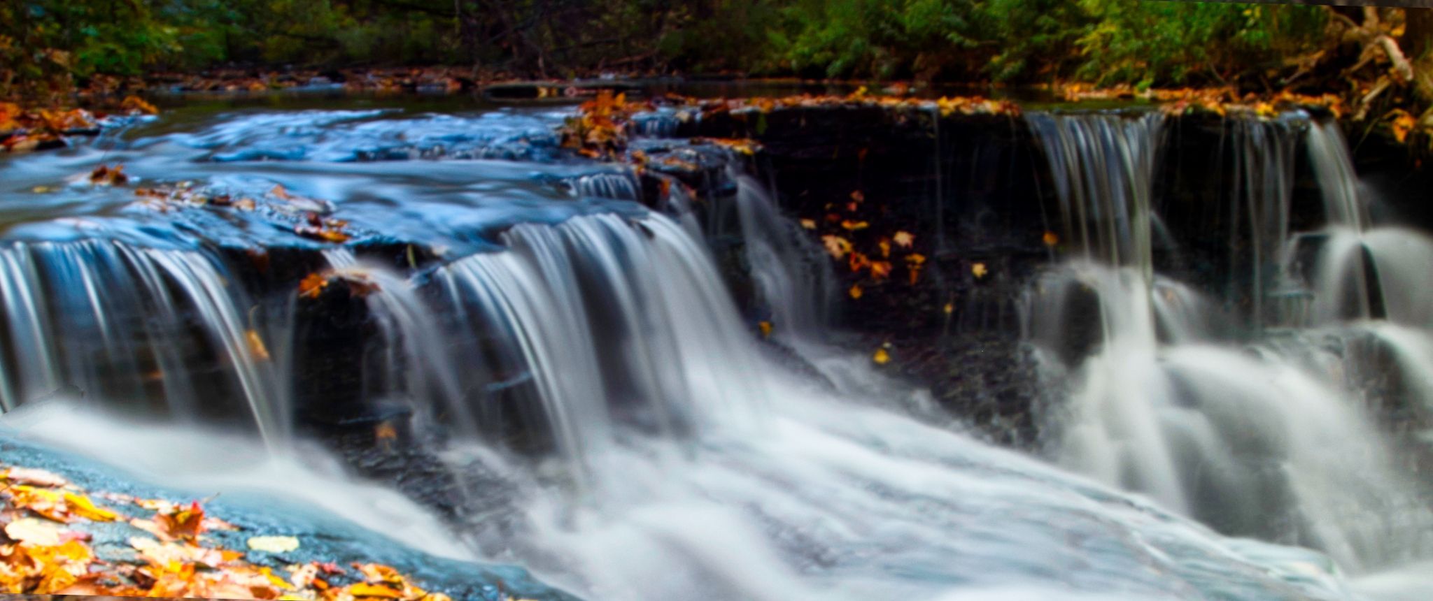 Fall Colors At Wahoosh Falls, Canada