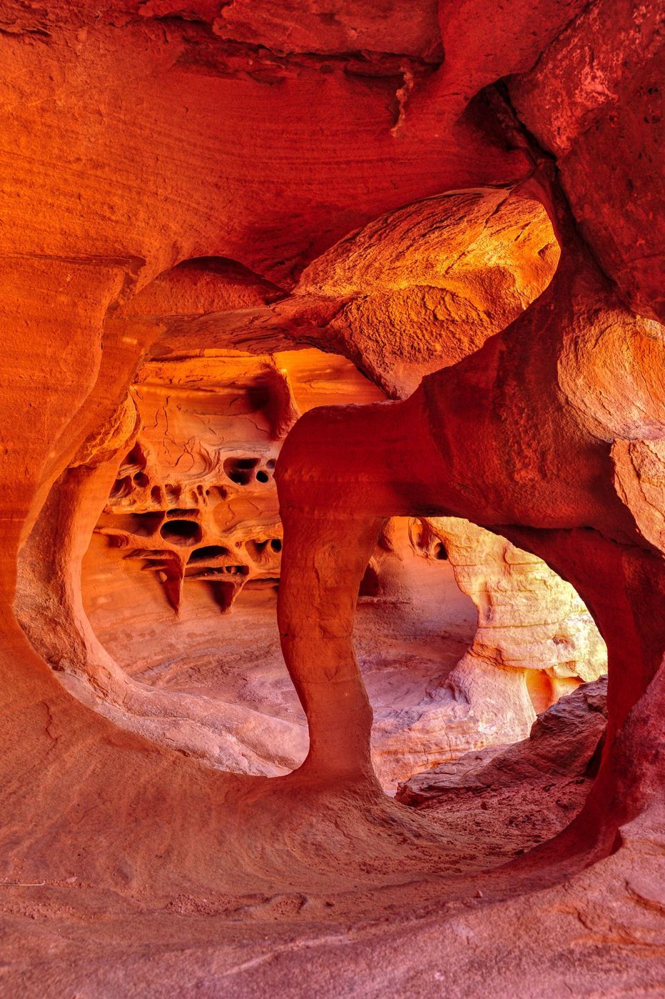 Fire cave, USA