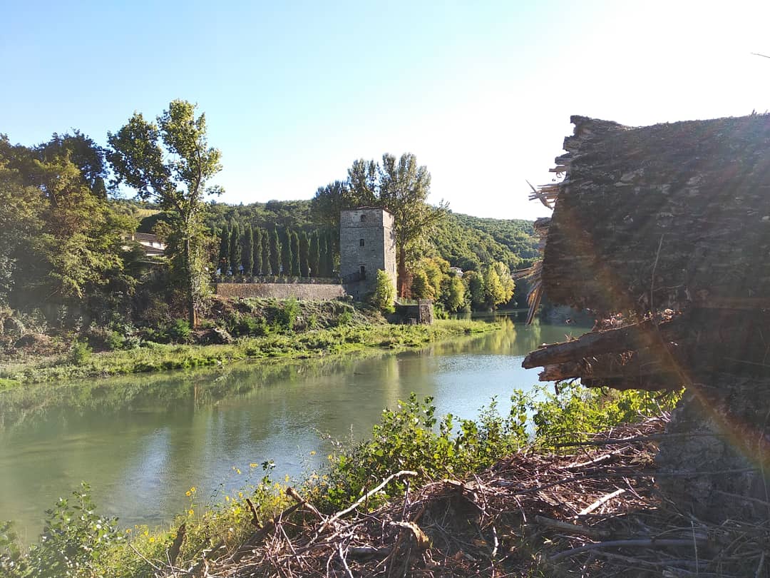 Fiume Arno, Basso Casentino, Italy