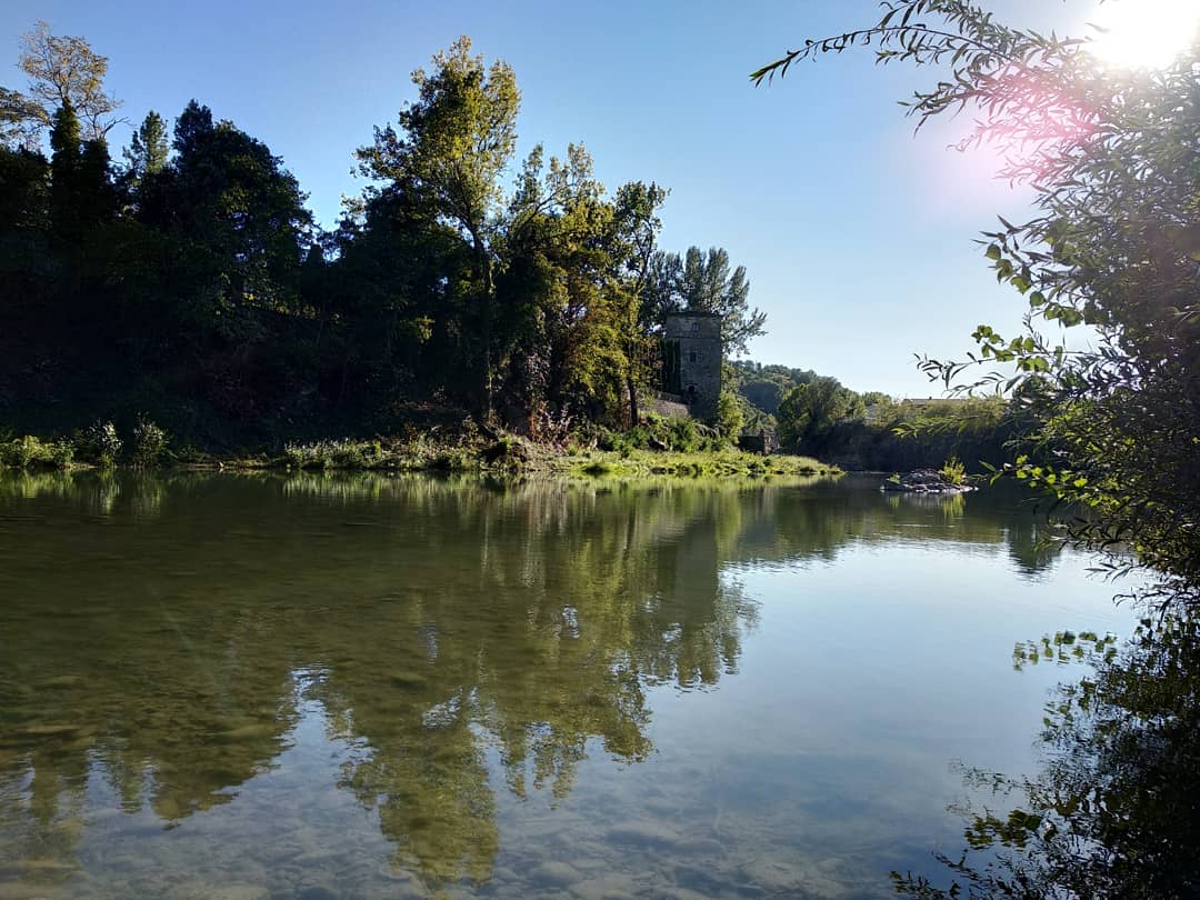 Fiume Arno, Basso Casentino, Italy