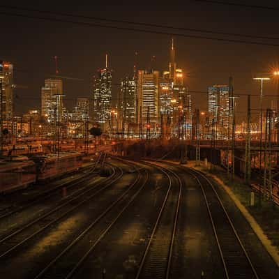 Frankfurt, main station from the backside, Germany