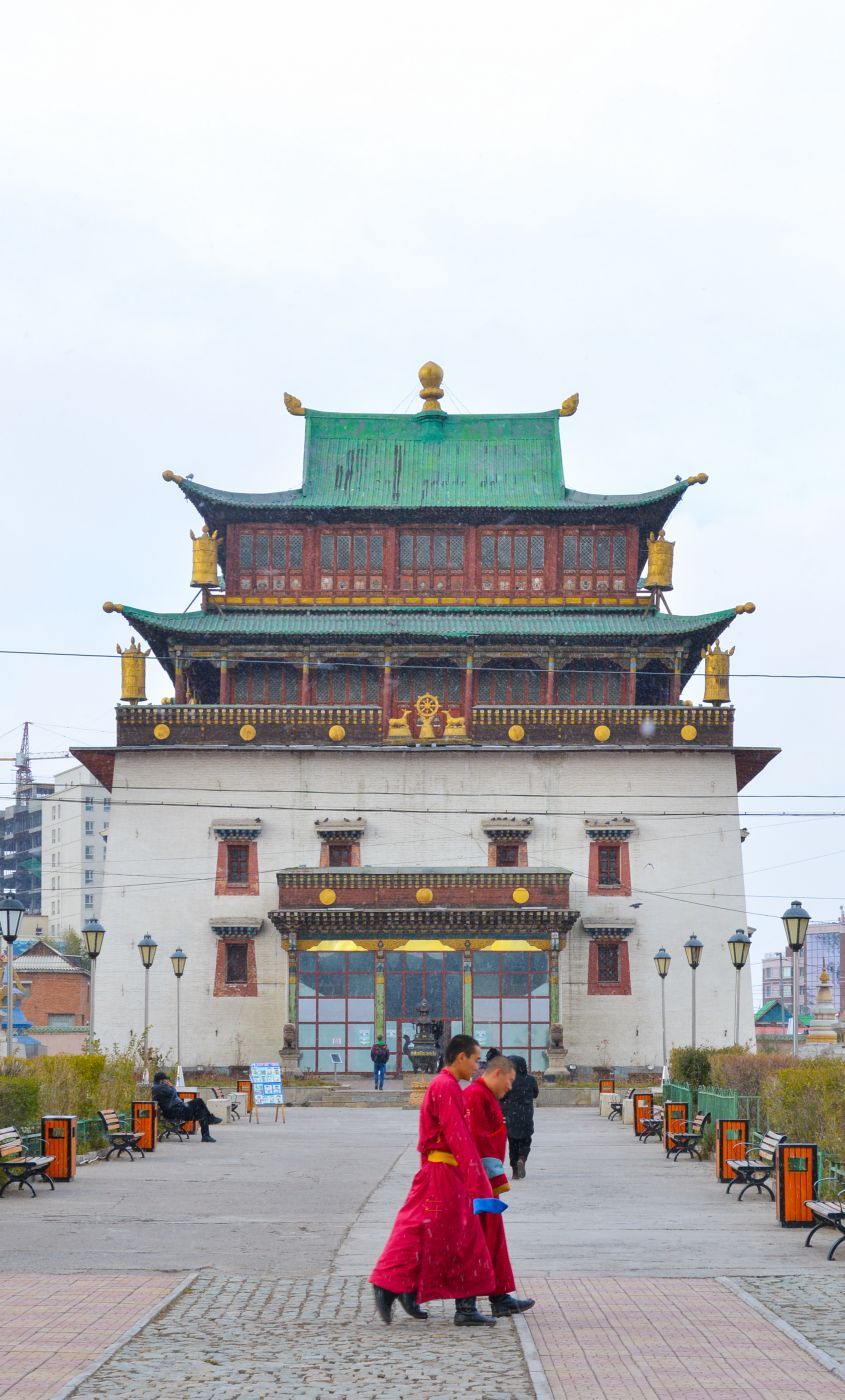 Gandantegchinlen Monastery Prayer Wheel Ulaan Baatar, Mongolia