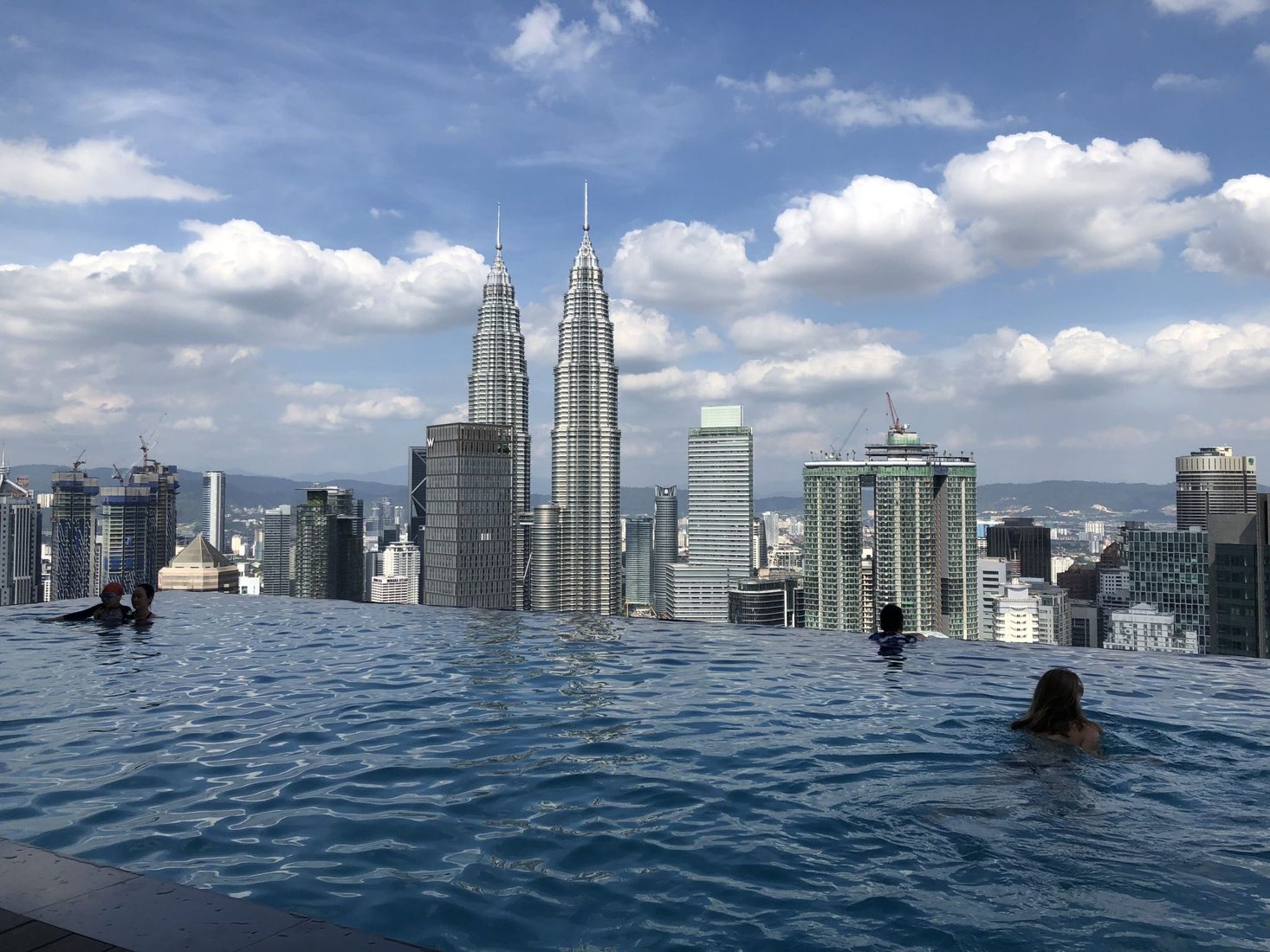 Infinity pool at THE FACE Suites, KL, Malaysia