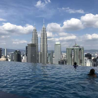 Infinity pool at THE FACE Suites, KL, Malaysia