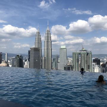 Infinity pool at THE FACE Suites, KL, Malaysia