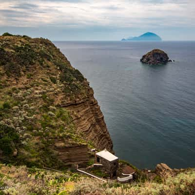 Island of Filicudi Porto from Balneare Pollara Salina, Italy