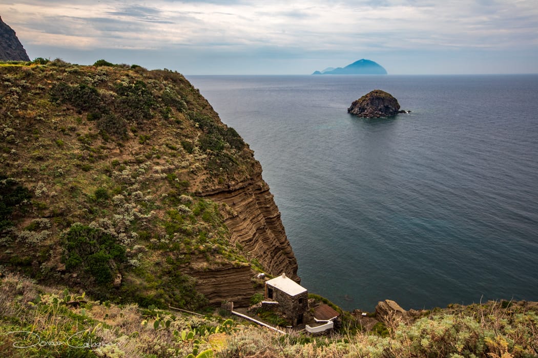Island of Filicudi Porto from Balneare Pollara Salina, Italy
