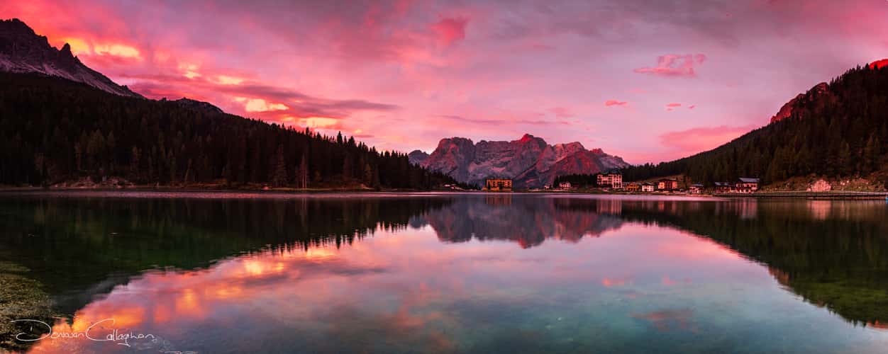 Hotel at Lake Misurina, Dolomites