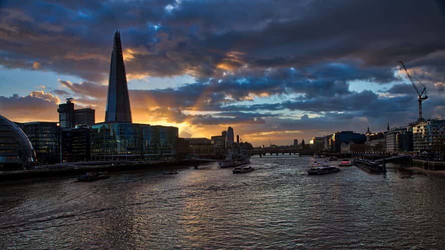 London Skyline from Tower Bridge Exhibition