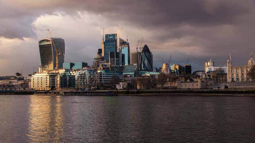 London's financial district