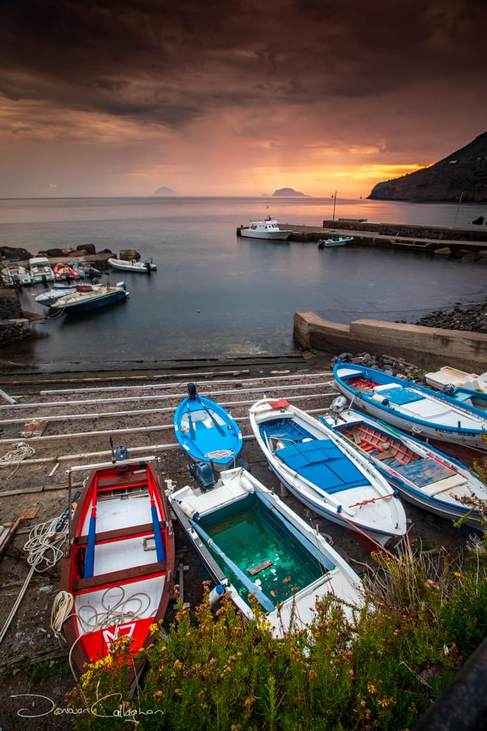 Malfa Local fishing Port Salina, Italy