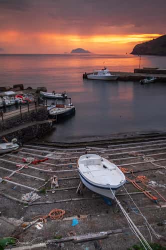 Malfa Local fishing Port Salina