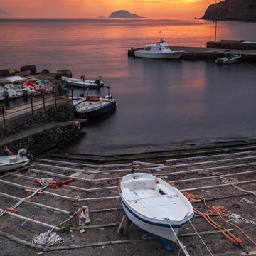 Malfa Local fishing Port Salina, Italy