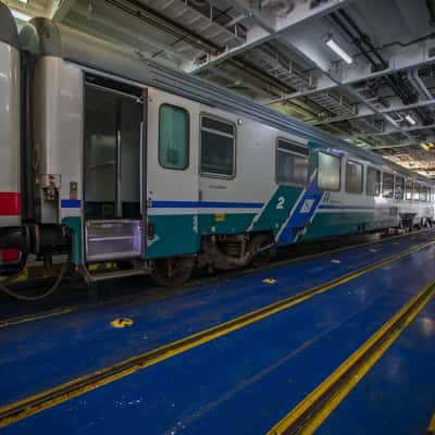 Messina Train ferry from Sicily to Italy, Italy