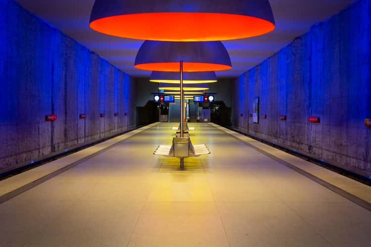 Metro station Westfriedhof, Munich