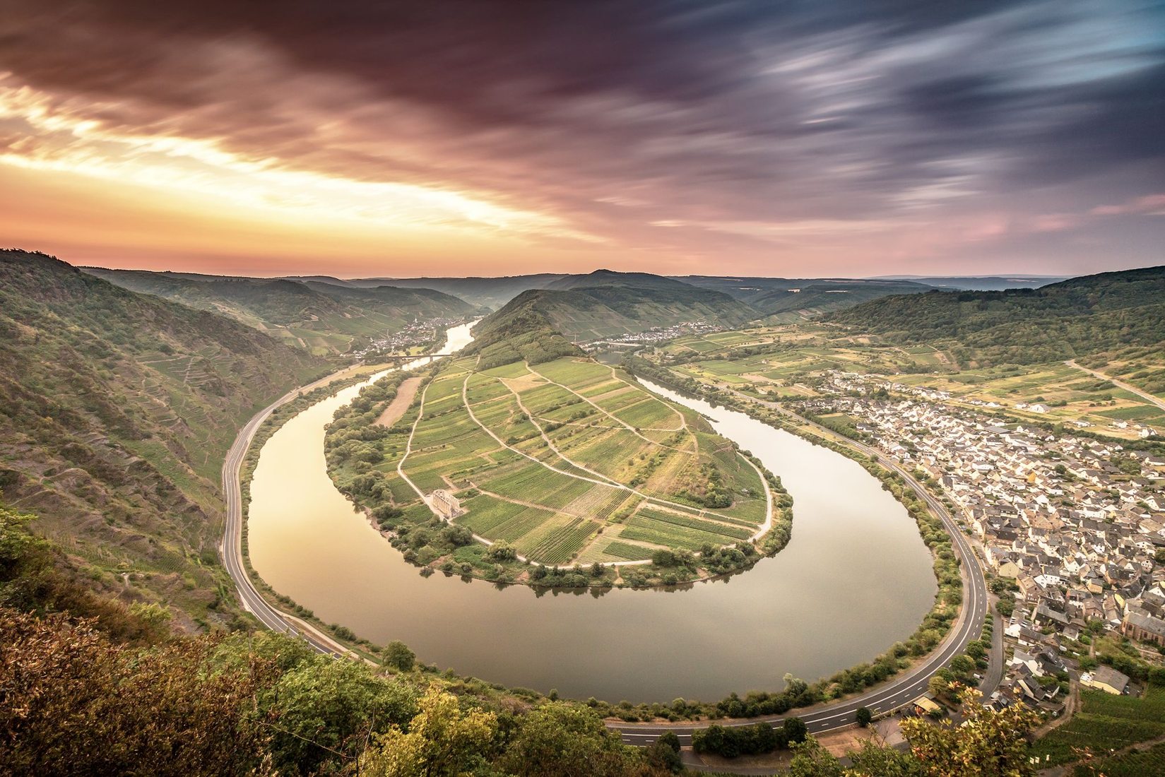 Moselle Bend at Bremm, Germany 