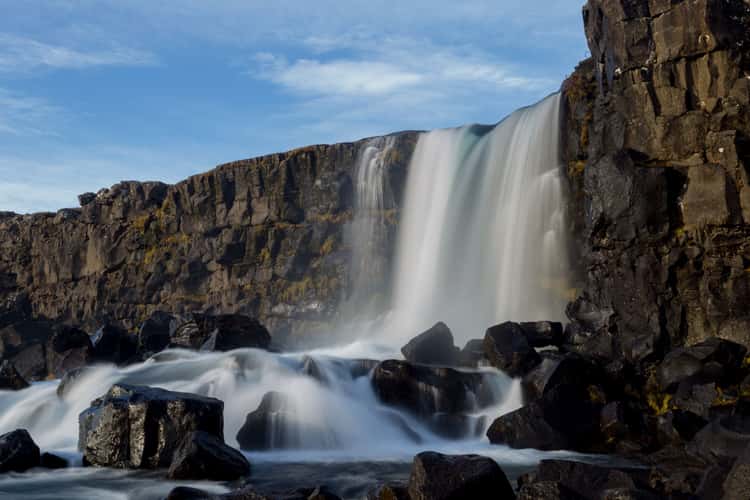 Öxararfoss Waterfall