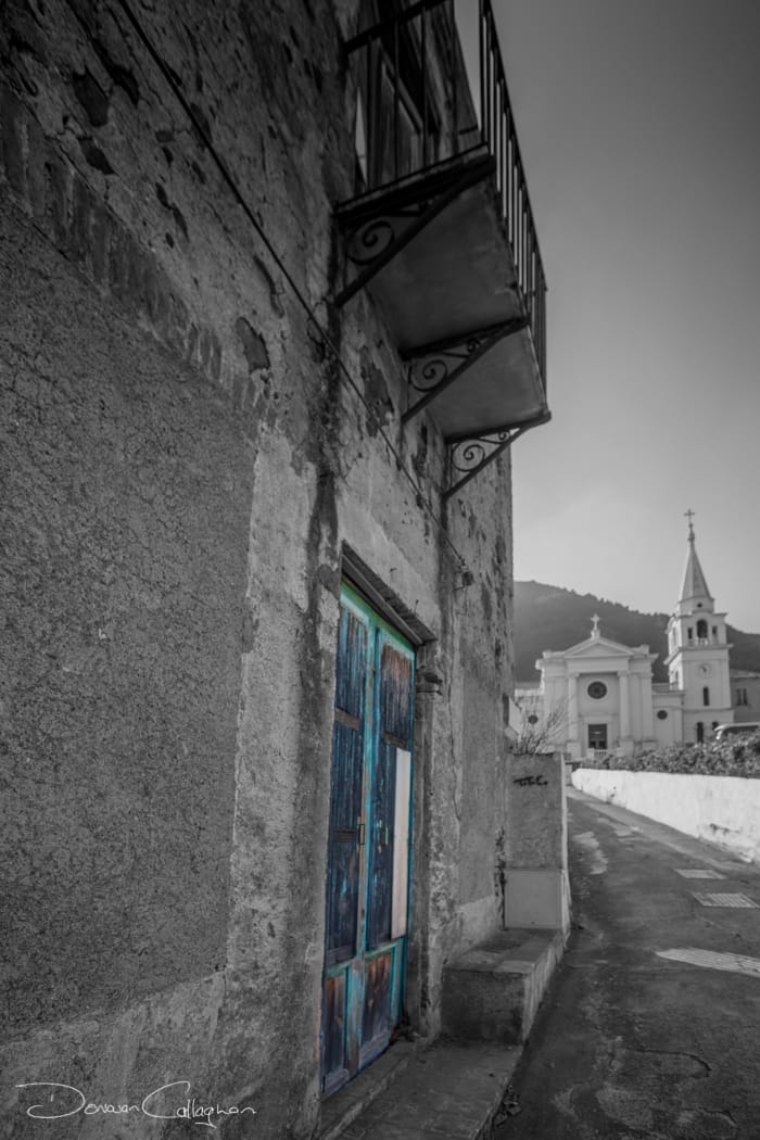 Old building Malfa Salina, Italy