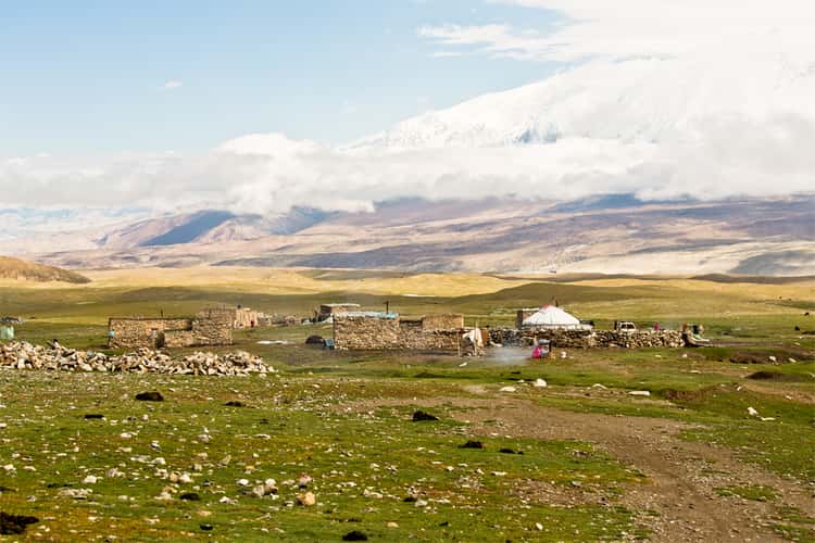 Pamir plateau near Lake Karakul