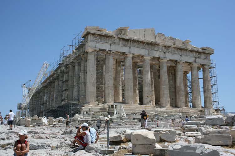 Parthenon on Acropolis of Athens