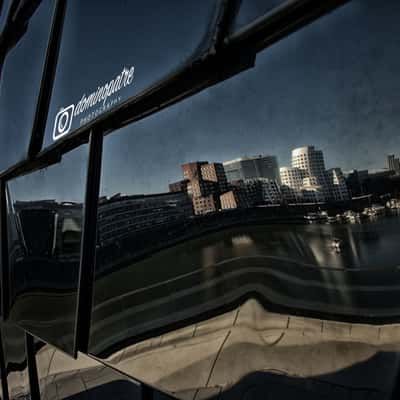 Pebble's Terrasse im Medienhafen Düsseldorf, Germany