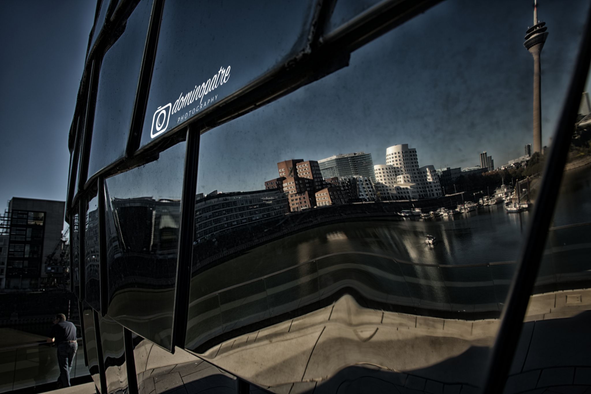 Pebble's Terrasse im Medienhafen Düsseldorf, Germany