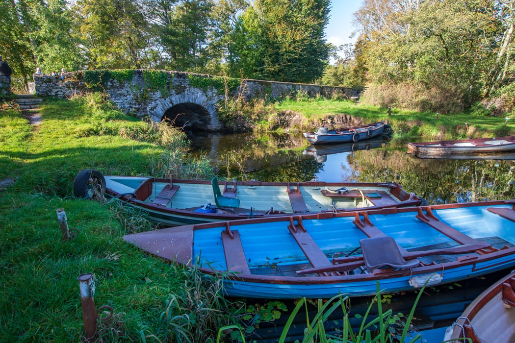 Pleasure Boats near Ross Castle Co Kerry, Ireland