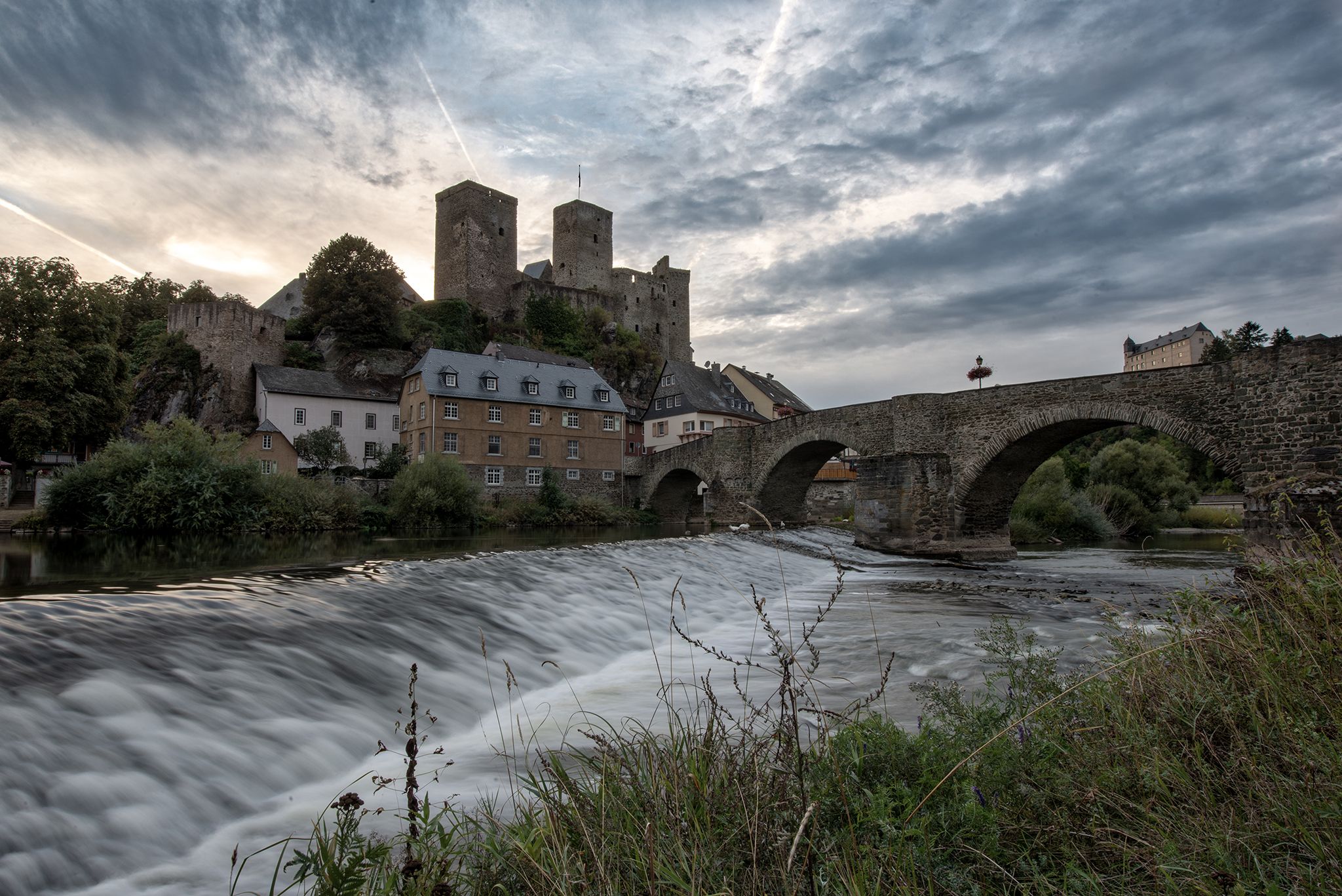 Runkel Castle above the Lahn, Germany