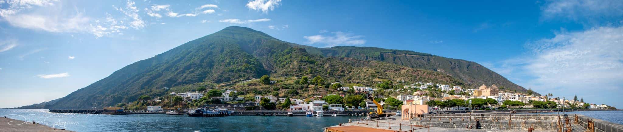 Santa Marina Pano of the Island Salina