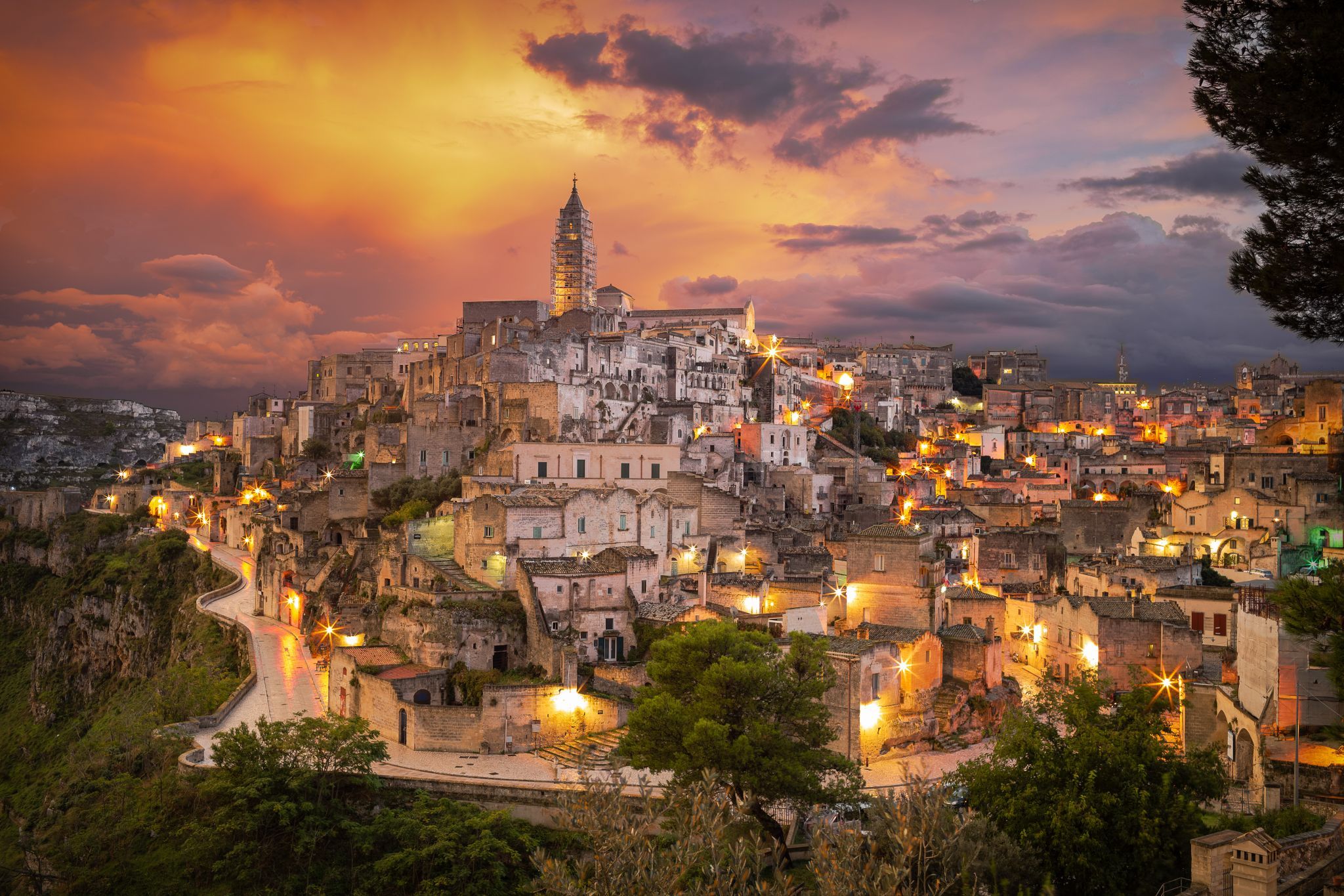 Matera from Chiesa di Sant'Agostino, Italy