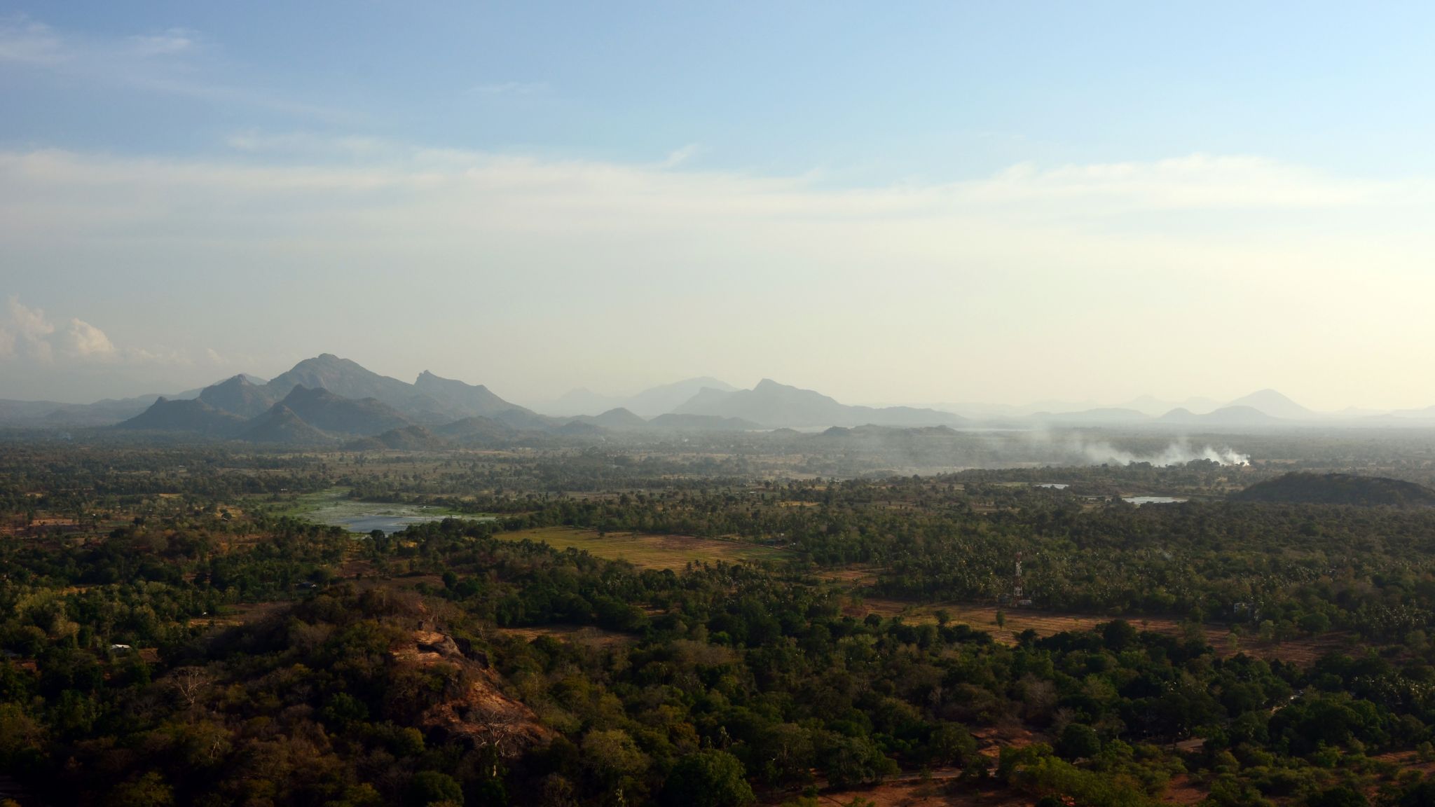 Sigiriya Lions Rock view from the top, Sri Lanka