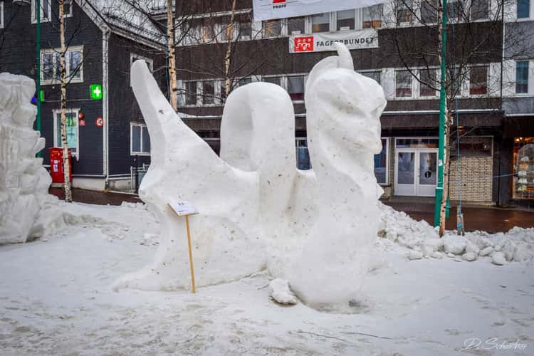 snow sculptures