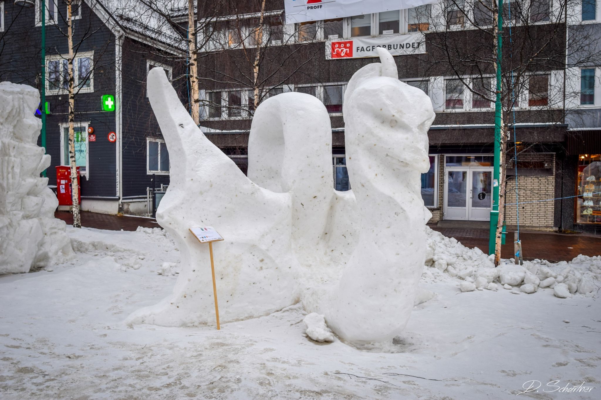 snow sculptures, Norway