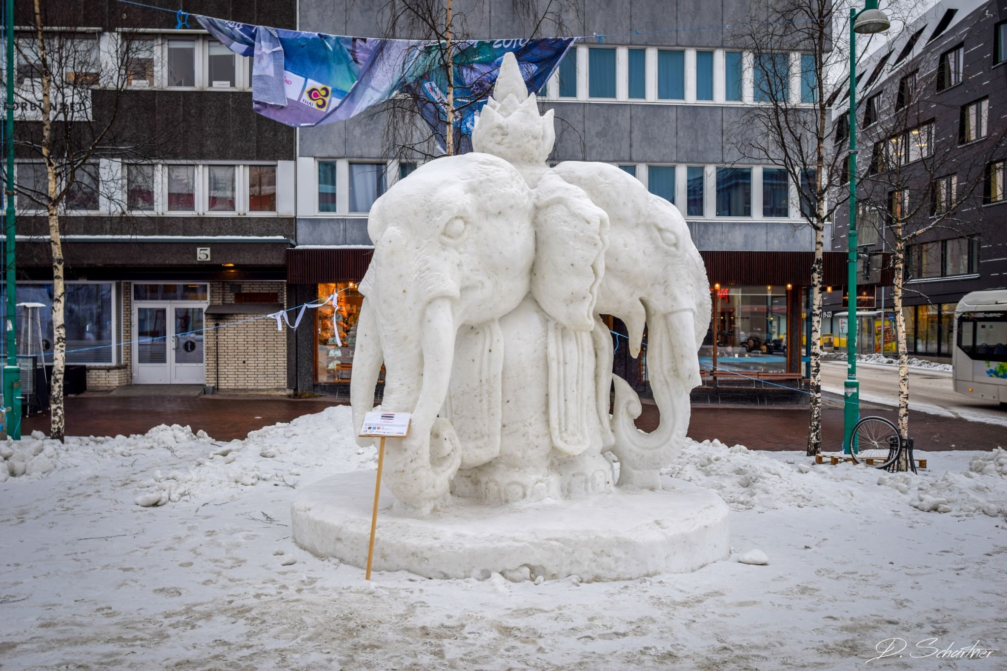 snow sculptures, Norway