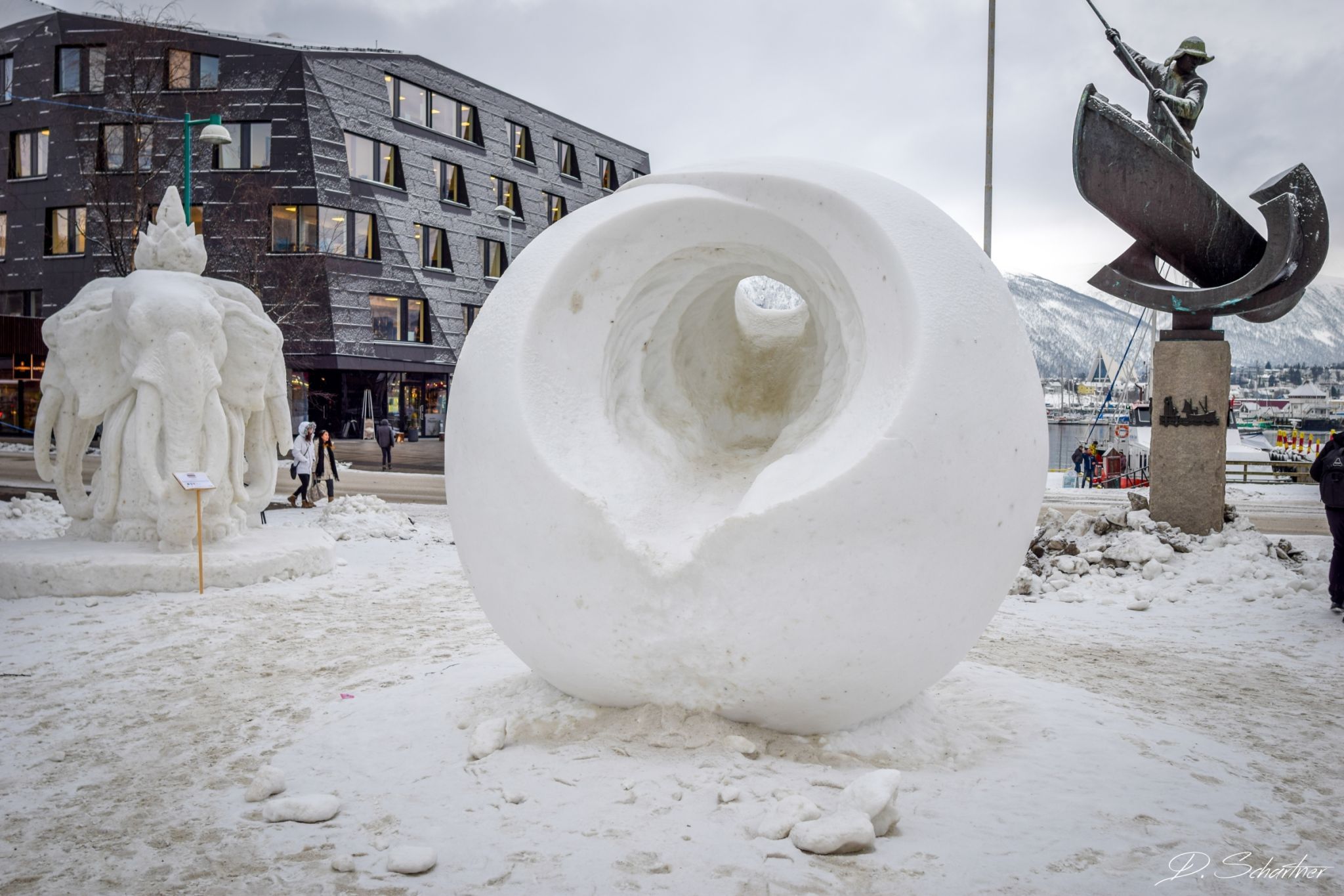 snow sculptures, Norway
