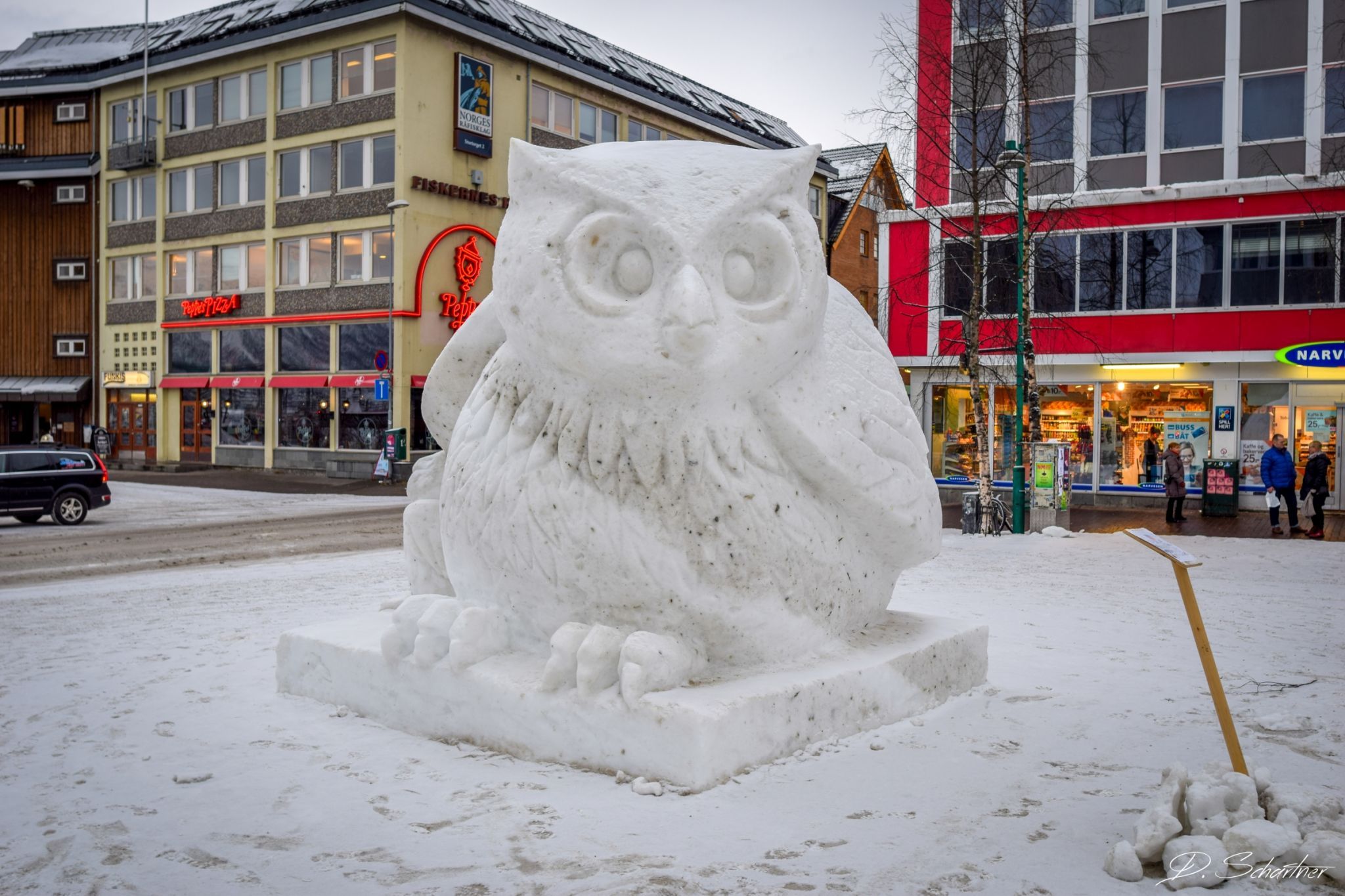 snow sculptures, Norway