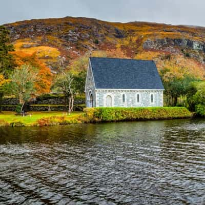 St Finbarr's Oratory Pano Autumn Ballingeary, Co. Cork, Ireland